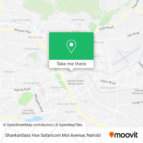Shankardass Hse Safaricom Moi Avenue map