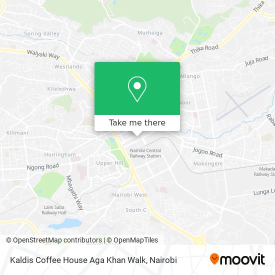 Kaldis Coffee House Aga Khan Walk map