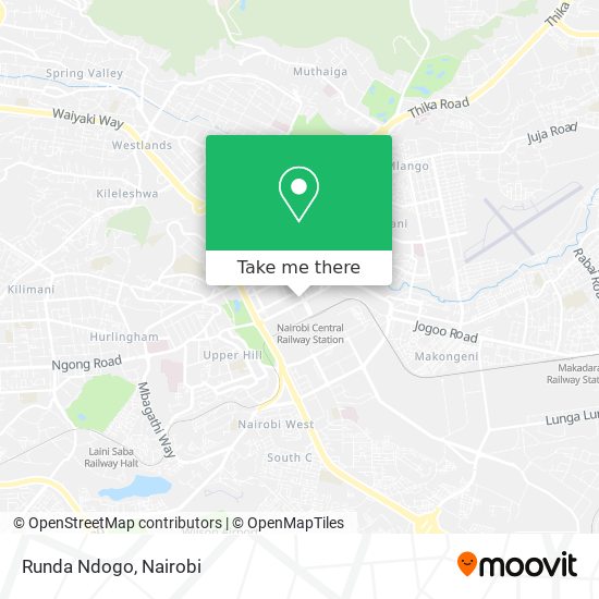 Runda Ndogo map