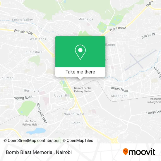 Bomb Blast Memorial map