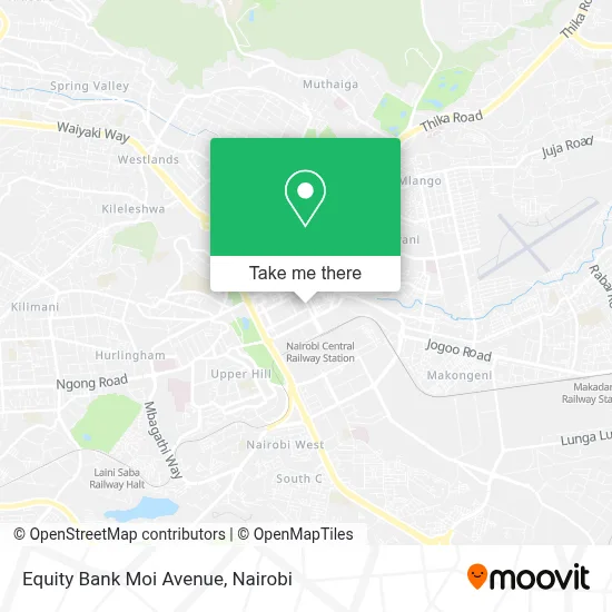Equity Bank Moi Avenue map