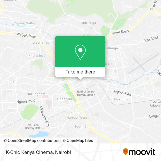 K-Chic Kenya Cinema map