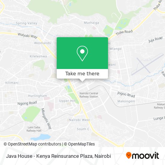 Java House - Kenya Reinsurance Plaza map