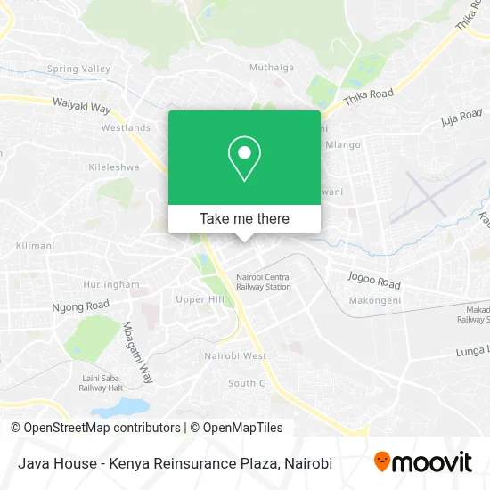 Java House - Kenya Reinsurance Plaza map