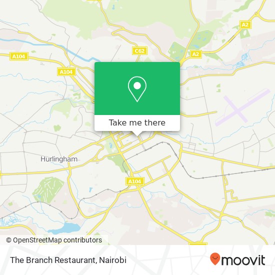 The Branch Restaurant map