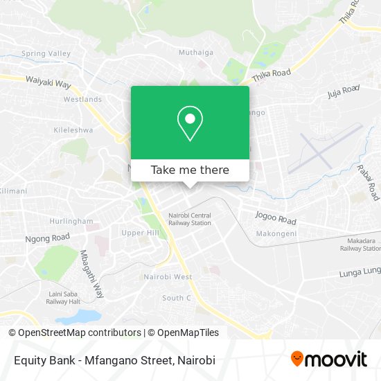 Equity Bank - Mfangano Street map