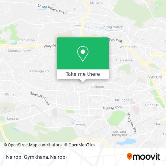 Nairobi Gymkhana map