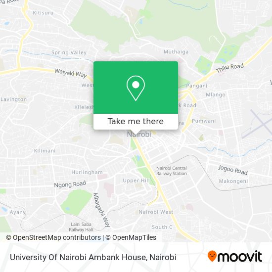 University Of Nairobi Ambank House map