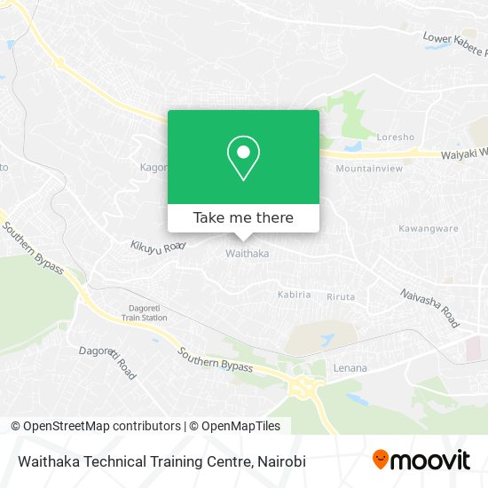 Waithaka Technical Training Centre map