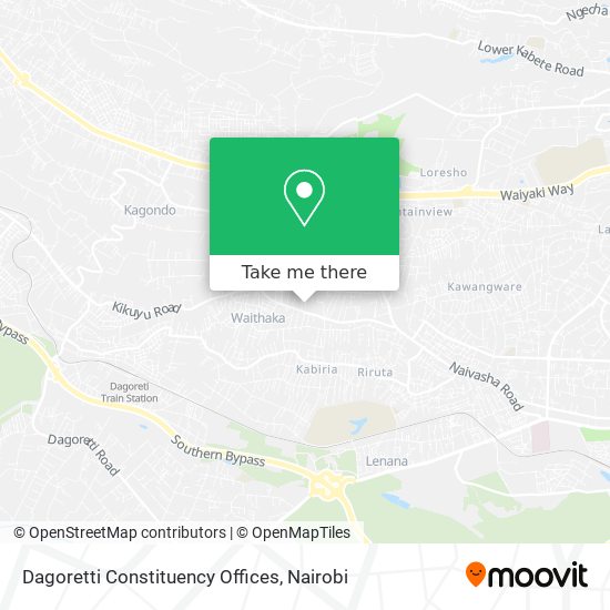 Dagoretti Constituency Offices map