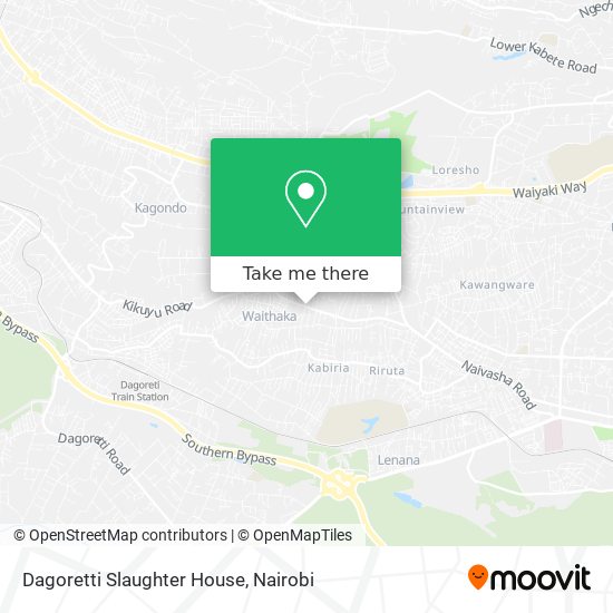 Dagoretti Slaughter House map