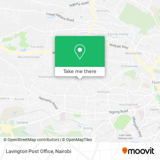 Lavington Post Office map