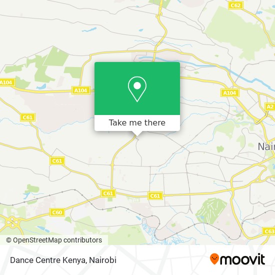 Dance Centre Kenya map
