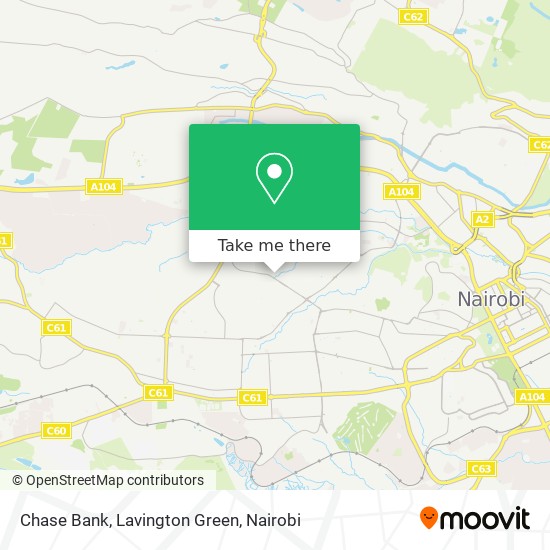 Chase Bank, Lavington Green map