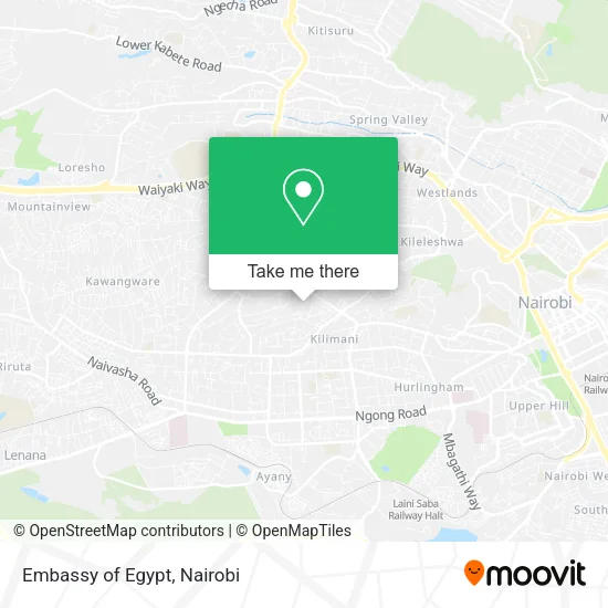 Embassy of Egypt map