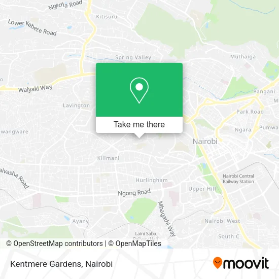 Kentmere Gardens map