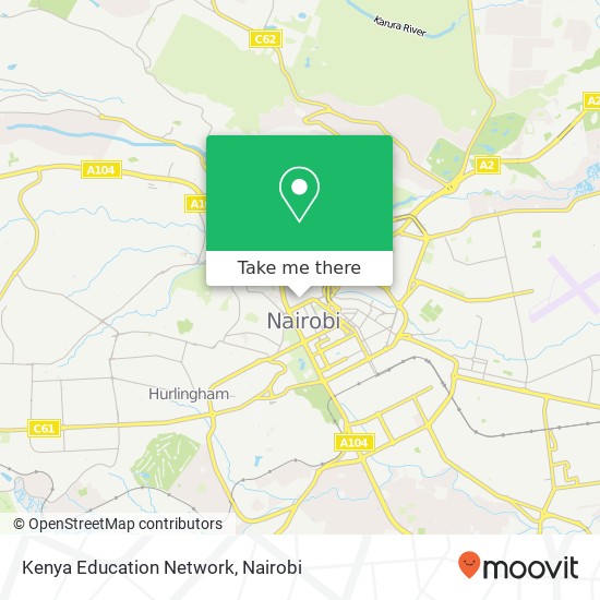Kenya Education Network map