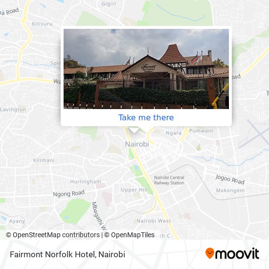Fairmont Norfolk Hotel map