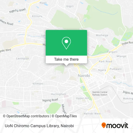 UoN Chiromo Campus Library map