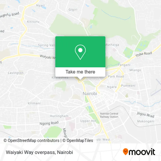 Waiyaki Way overpass map