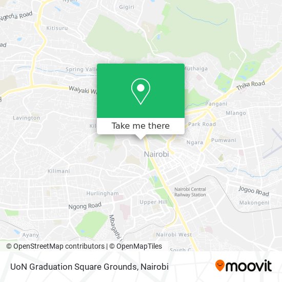 UoN Graduation Square Grounds map