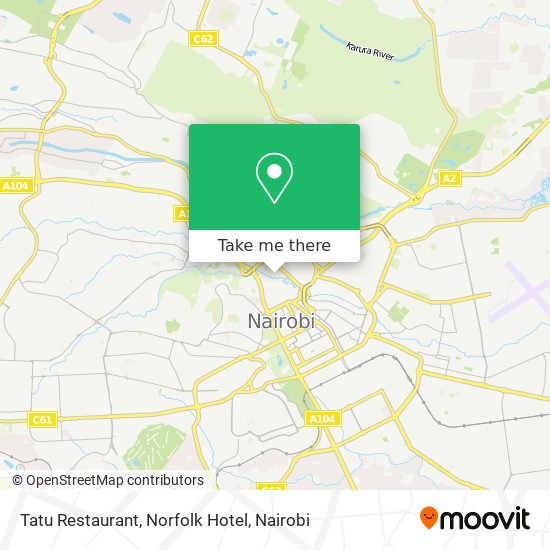 Tatu Restaurant, Norfolk Hotel map