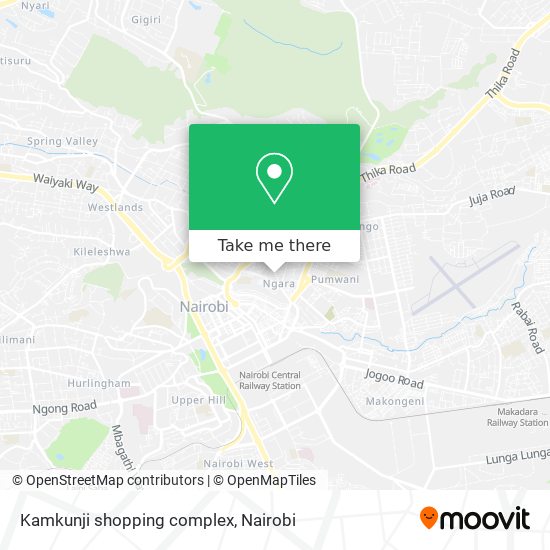 Kamkunji shopping complex map