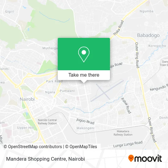 Mandera Shopping  Centre map