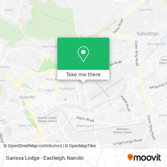 Garissa Lodge - Eastleigh map