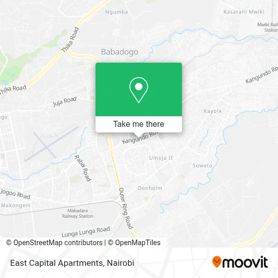 East Capital Apartments map