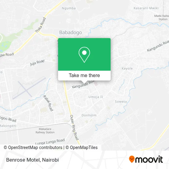 Benrose Motel map