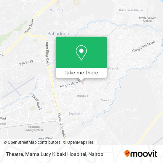 Theatre, Mama Lucy Kibaki Hospital map