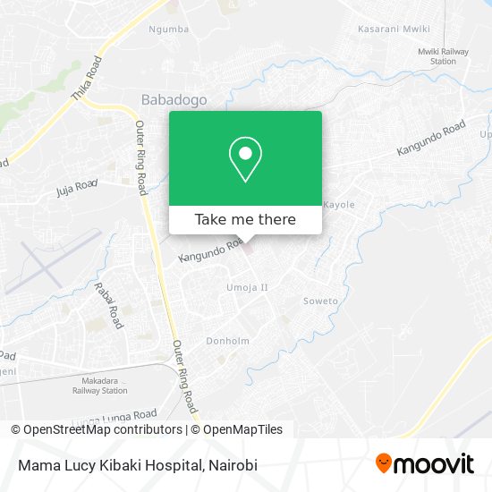 Mama Lucy Kibaki Hospital map