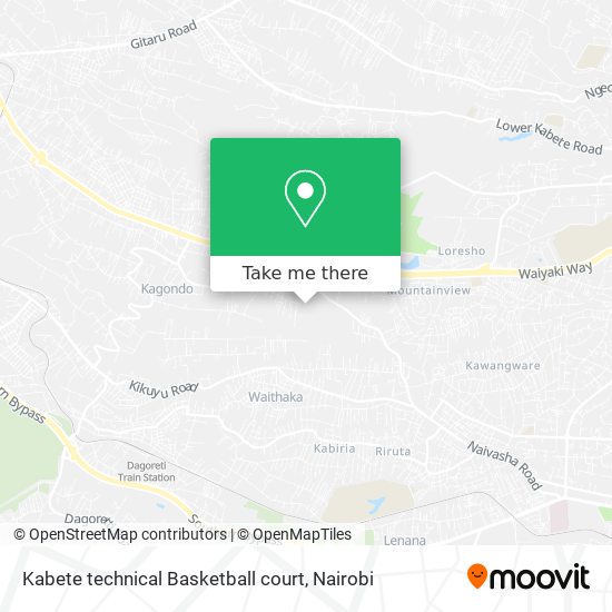 Kabete technical Basketball court map