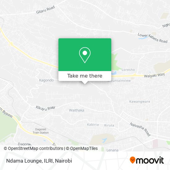 Ndama Lounge, ILRI map