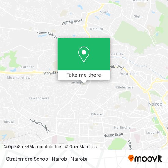Strathmore School, Nairobi map