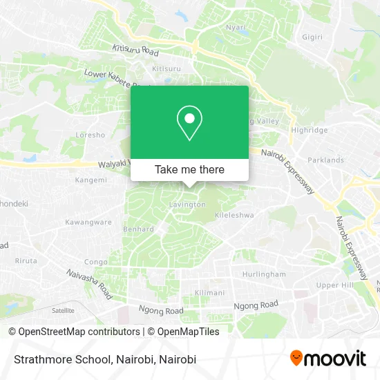 Strathmore School, Nairobi map