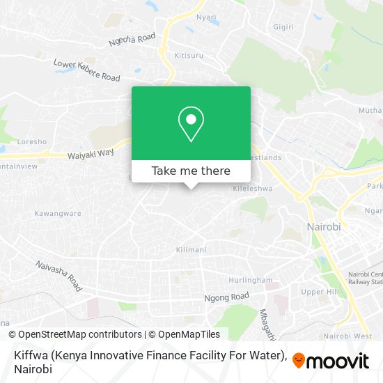 Kiffwa (Kenya Innovative Finance Facility For Water) map