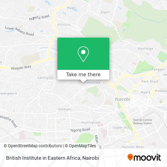 British Institute in Eastern Africa map