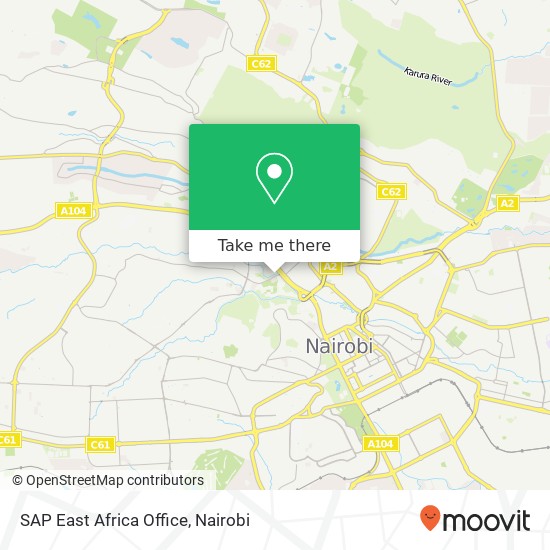 SAP East Africa Office map