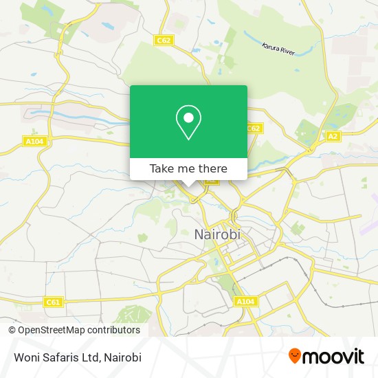 Woni Safaris Ltd map