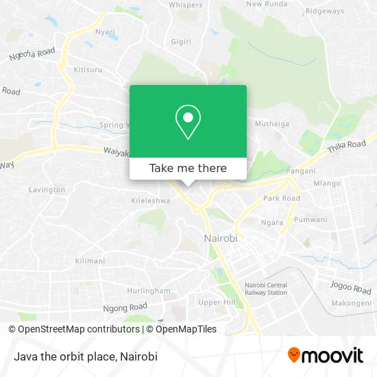 Java the orbit place map