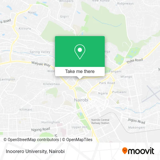 Inoorero University map