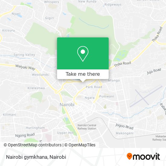 Nairobi gymkhana map