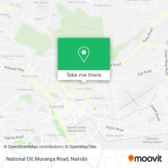 National Oil, Muranga Road map