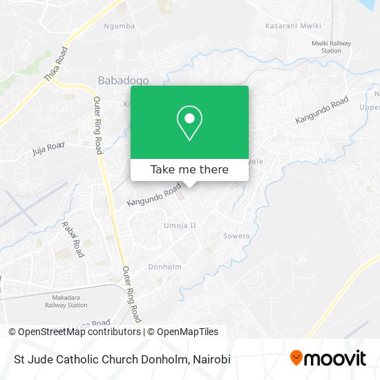 St Jude Catholic Church Donholm map