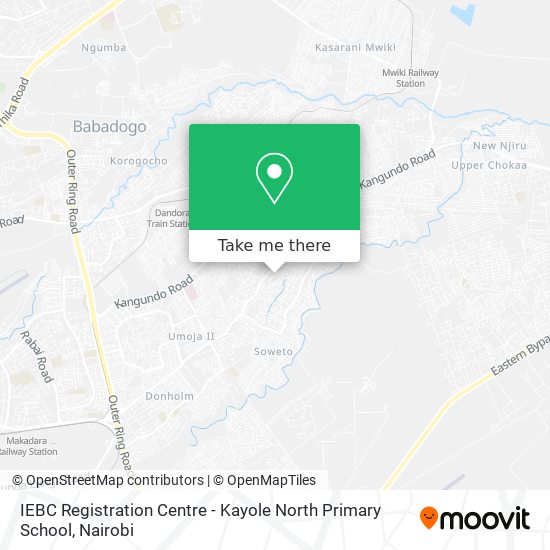 IEBC Registration Centre - Kayole North Primary School map