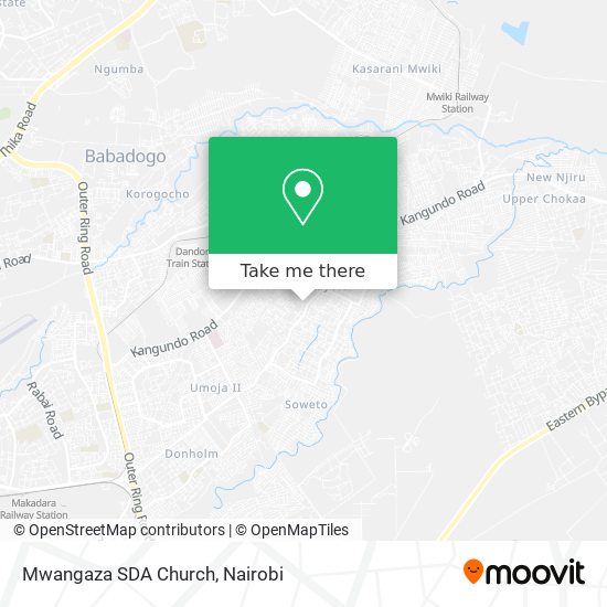 Mwangaza SDA Church map