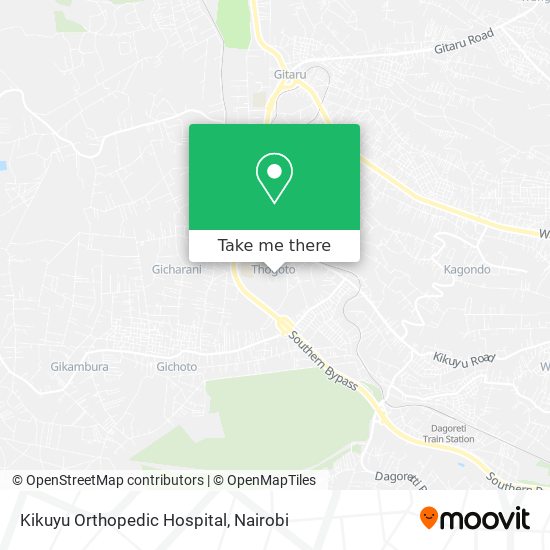 Kikuyu Orthopedic Hospital map