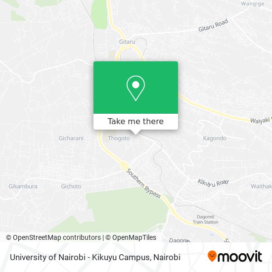 University of Nairobi - Kikuyu Campus map